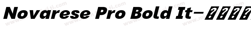 Novarese Pro Bold It字体转换
